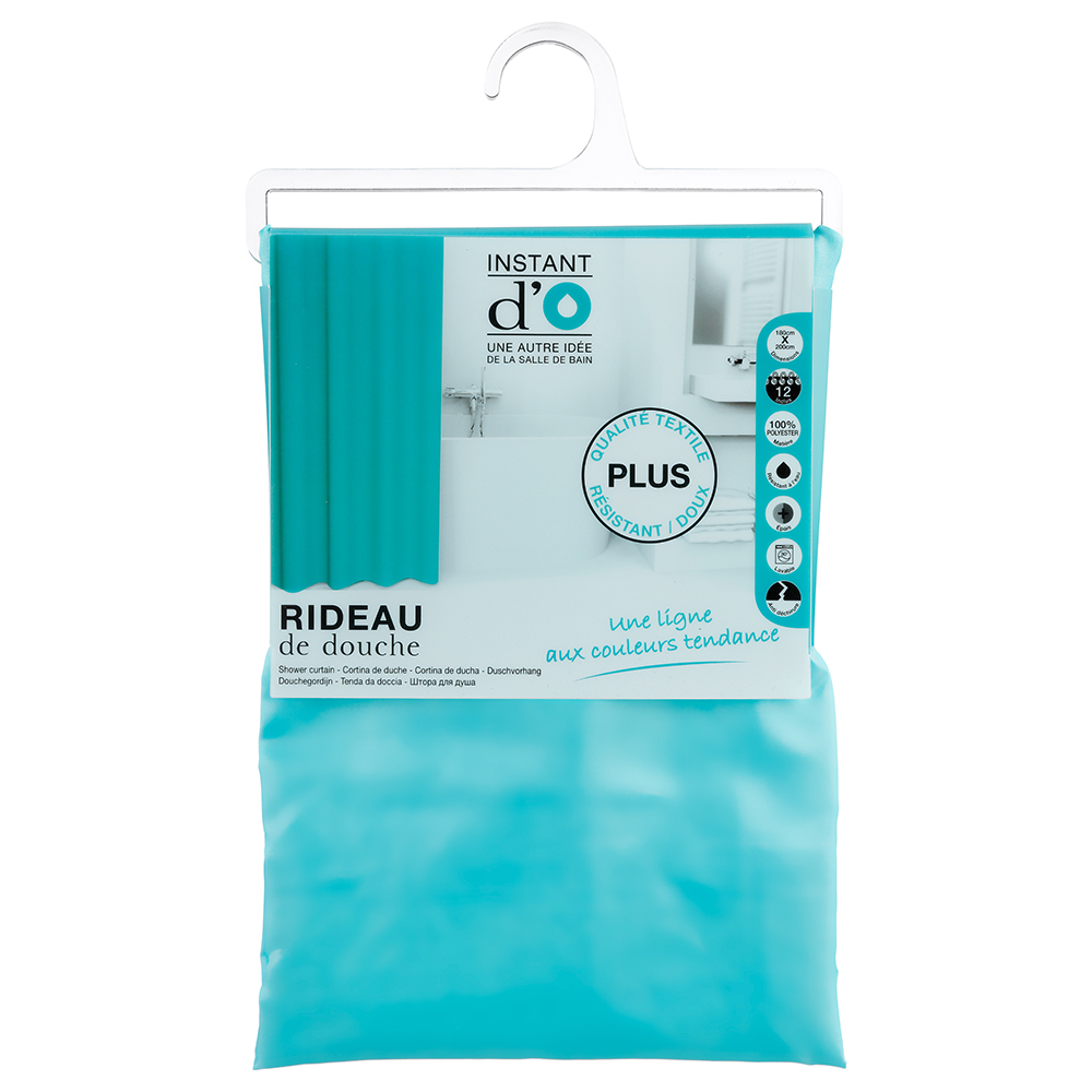 Cortina Banho Turquesa