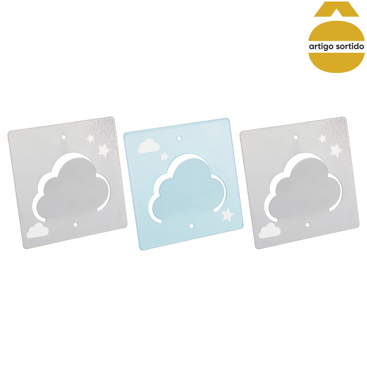 Conjunto de 3 cabides NUVEM