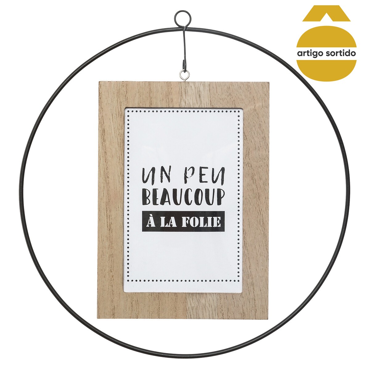 Moldura fotos para pendurar em metal