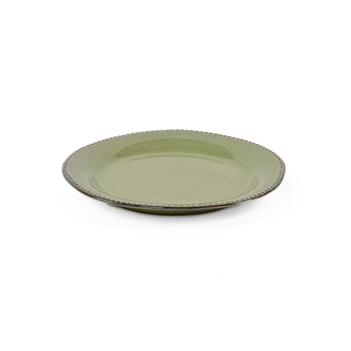 Prato raso CAPRI verde em cerâmica 27cm,  Prato raso CAPRI verde em cerâmica 27cm
