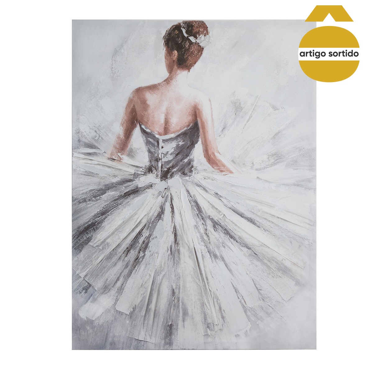 Quadro decorativo bailarina 78x58cm
