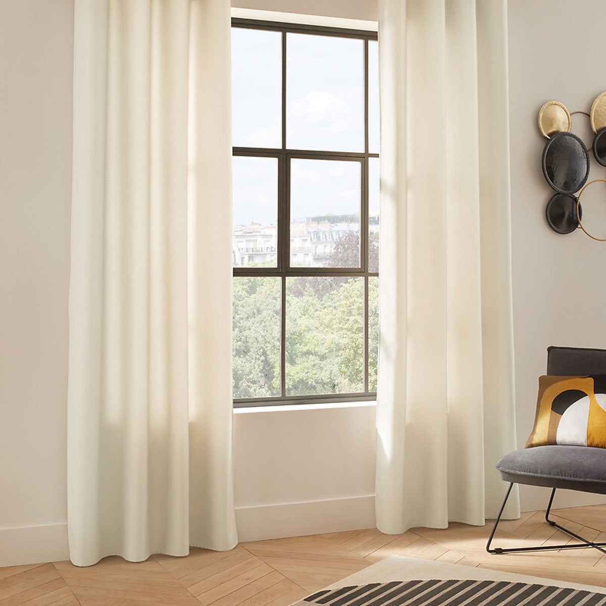 Cortina isolante marfim 140x260cm