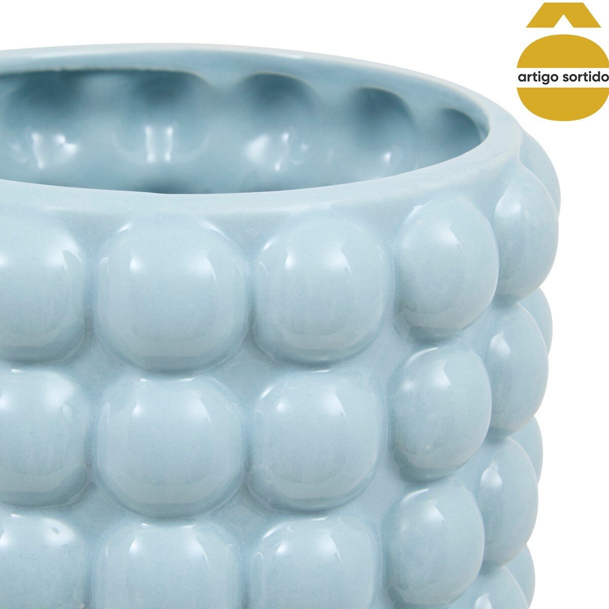 Jarra 3d SKY em cer&acirc;mica 14cm