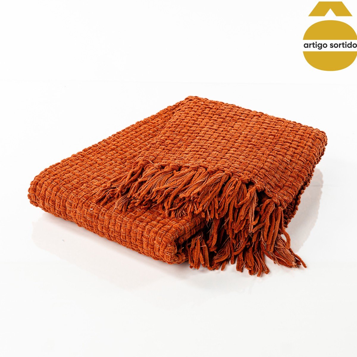 Manta com franjas 127x152cm