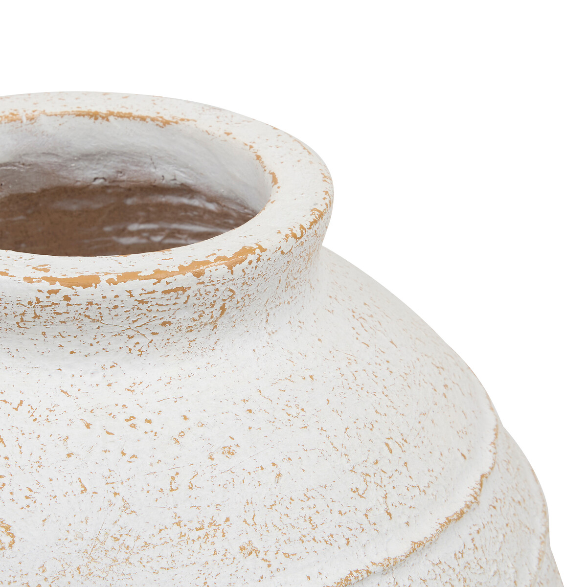 Jarra ROMIA bege em cer&acirc;mica 38cm