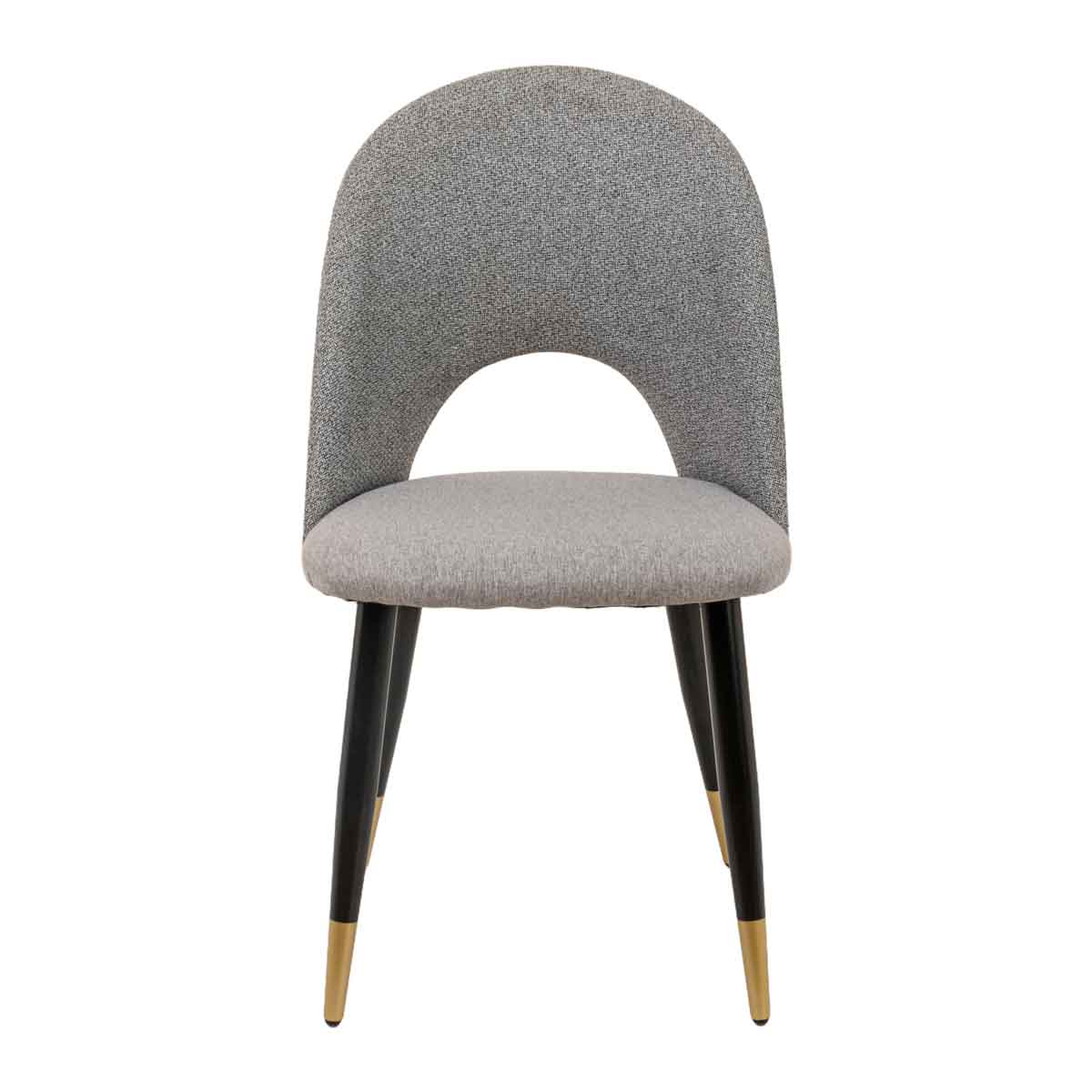 Cadeira RICK cinza com pernas em metal