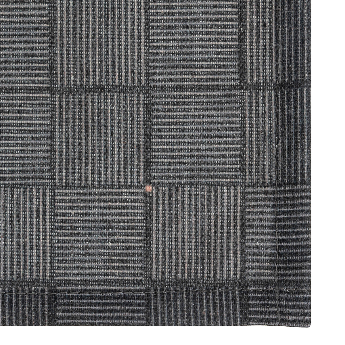 Individual de mesa geom&eacute;trico preto 30x45cm