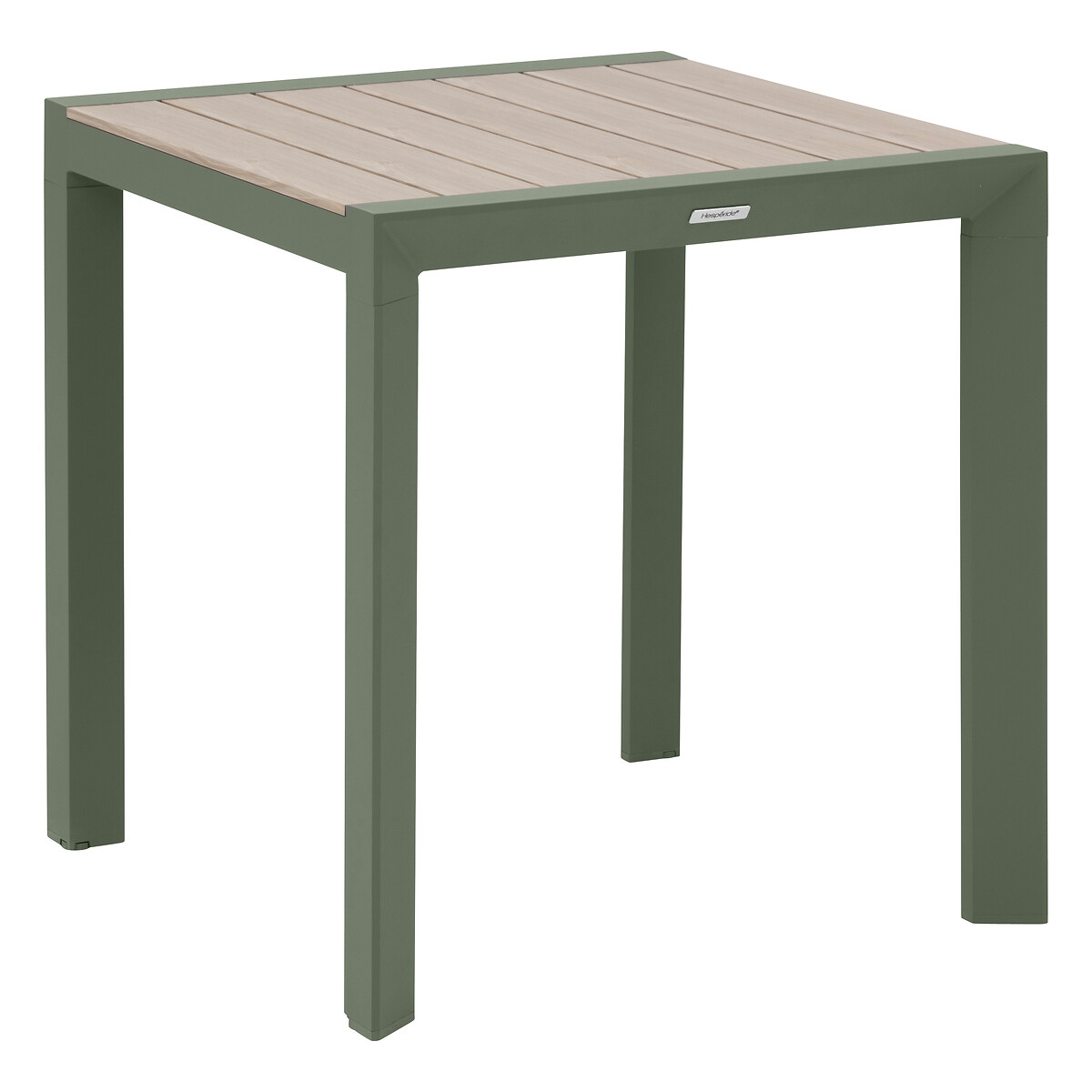 Mesa fixa EVASION verde em alumínio 70x75cm,  Mesa fixa EVASION verde em alumínio 70x75cm