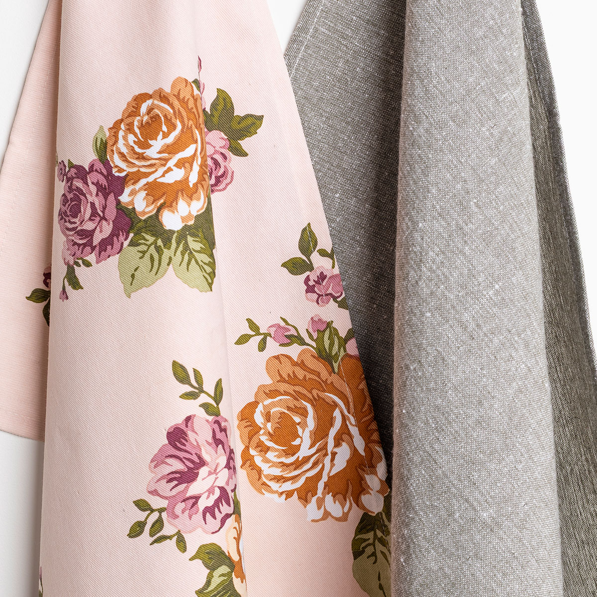 Conjunto de 2 panos BELLISSIMA ANNABEL rosa 46x65cm