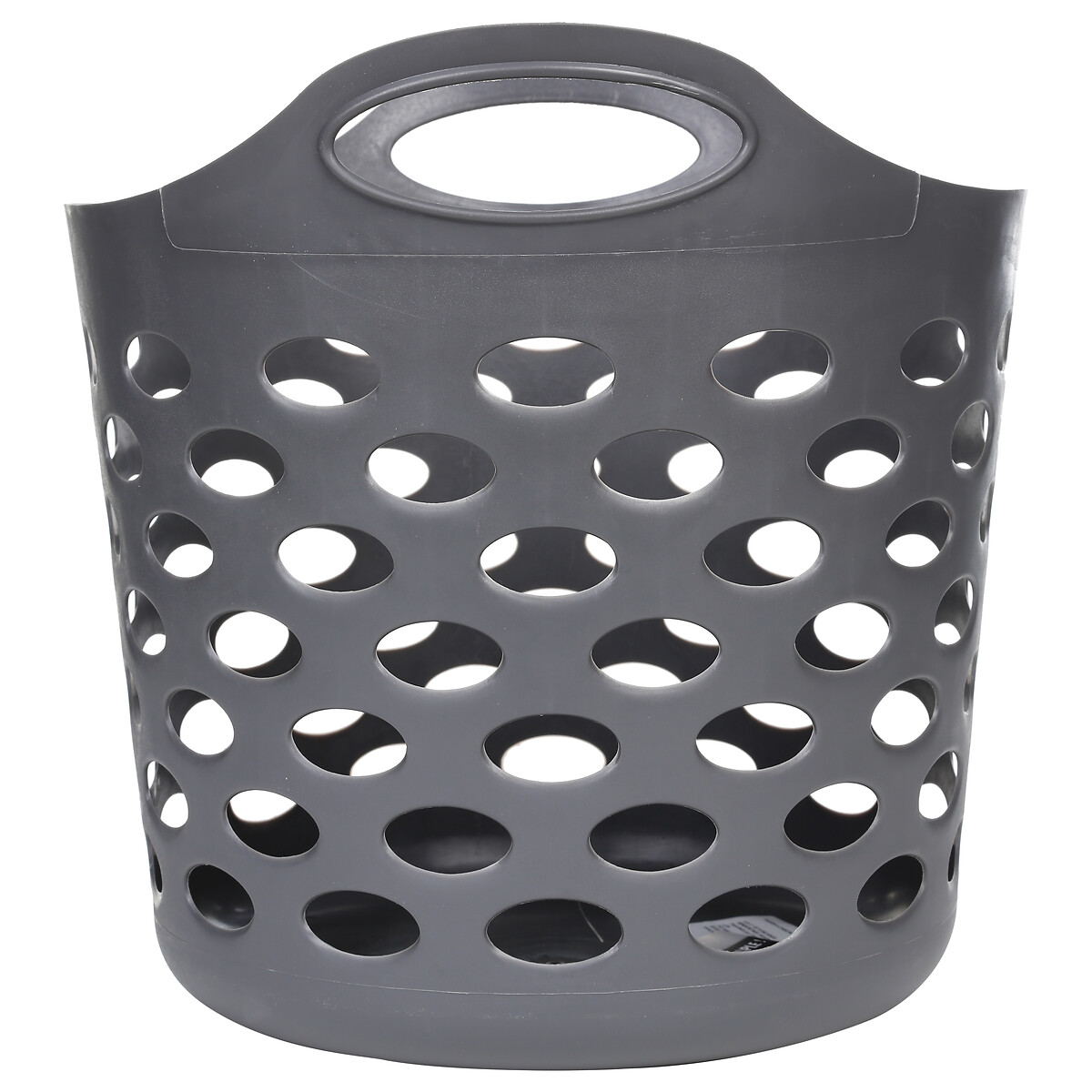 Cesto de roupa cinza flex&iacute;vel 28l