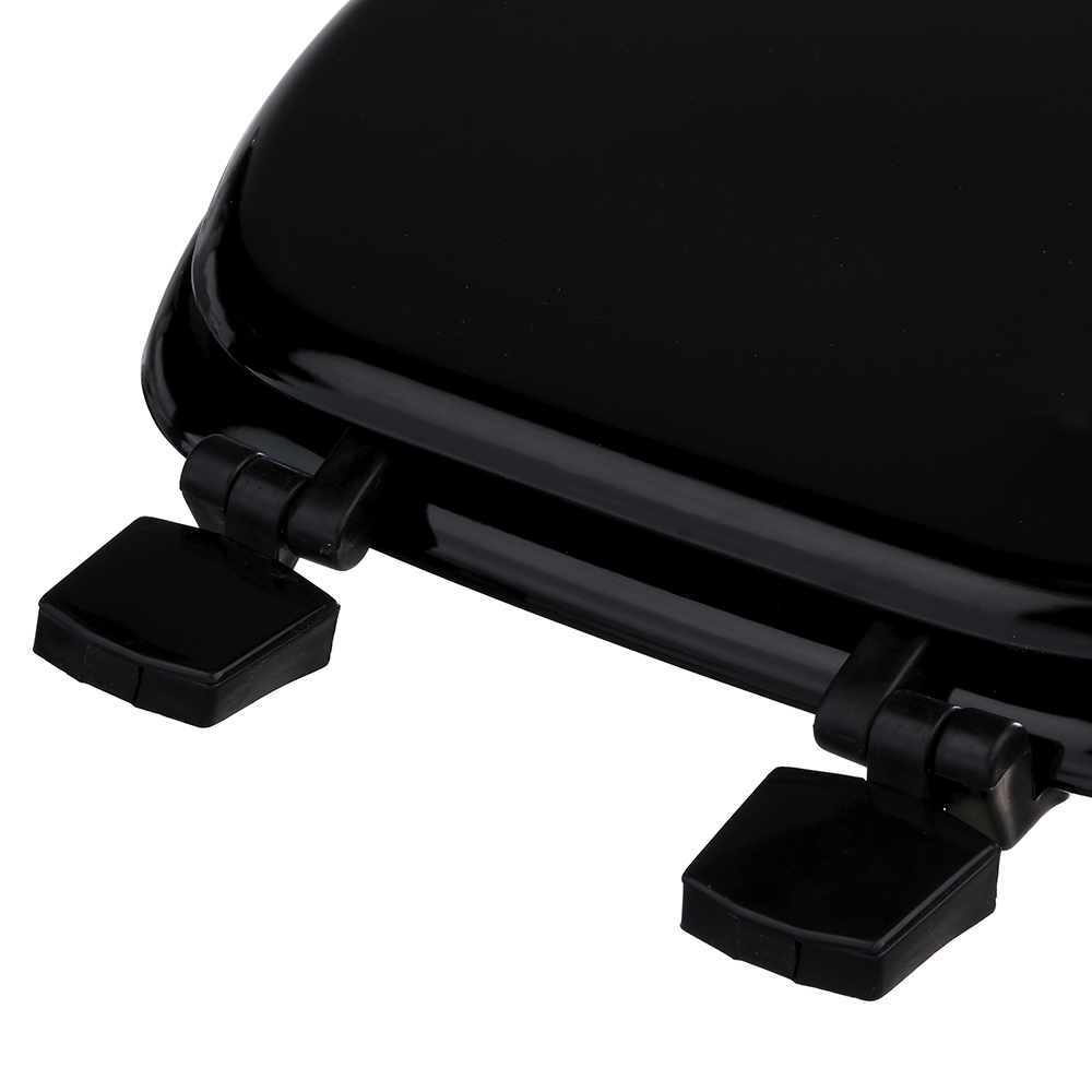 Tampa wc em madeira LUX preta