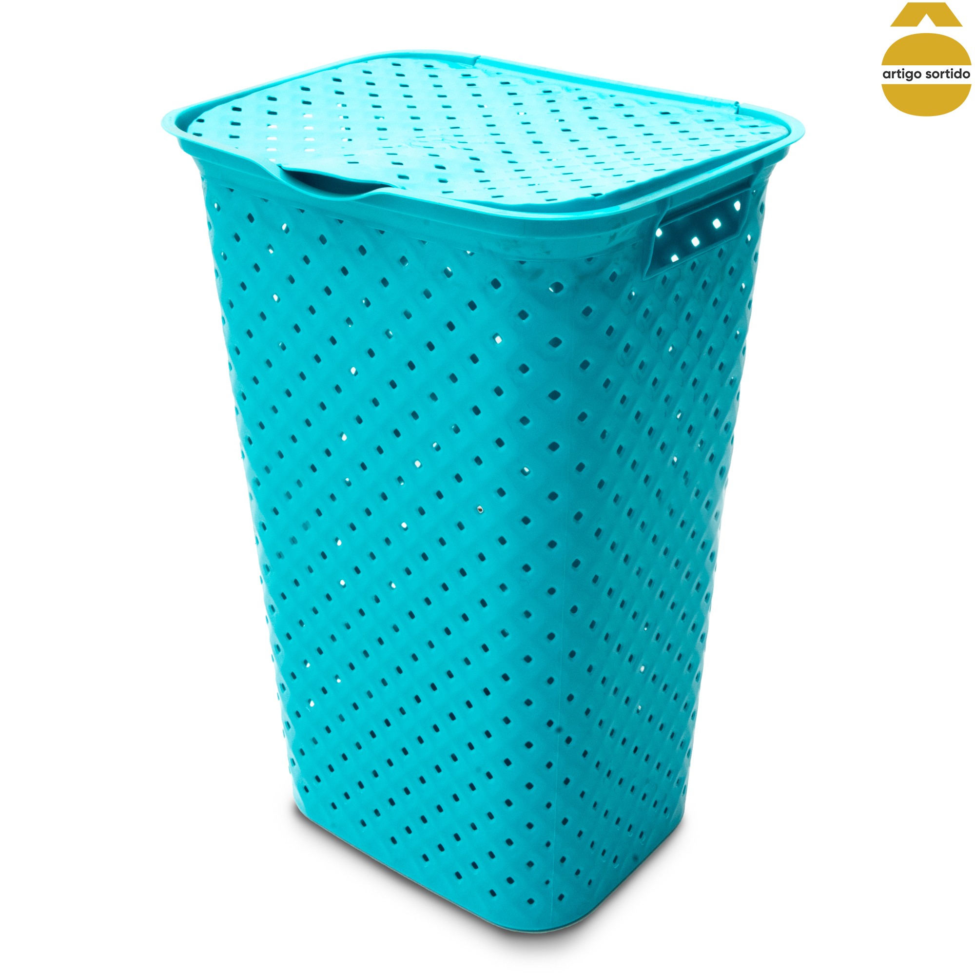 Cesto de roupa wc DIAMOND com tampa 50l