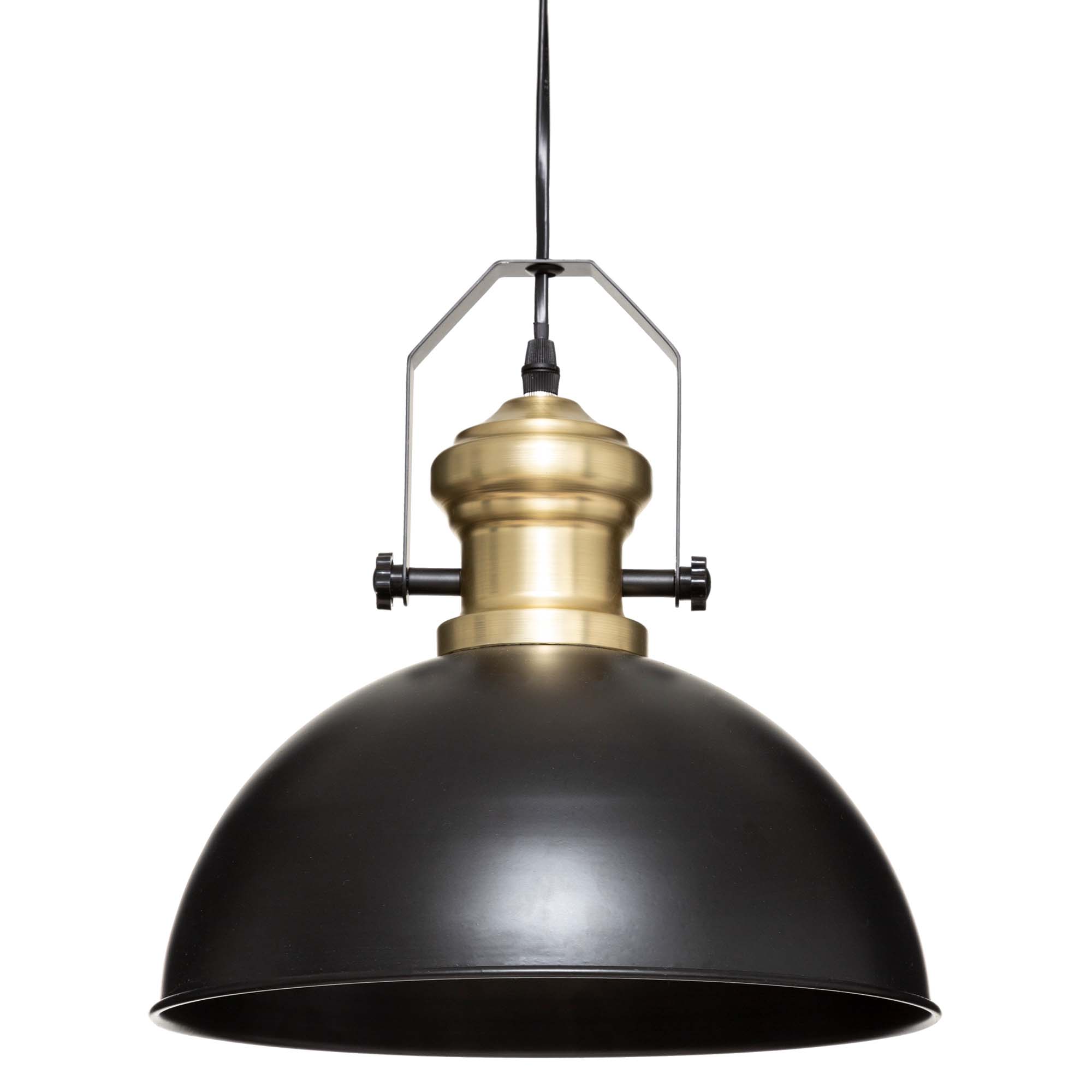 Candeeiro de teto em metal preto FLOWER