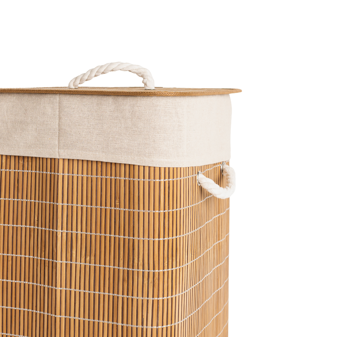 Cesto de roupa wc em bambu