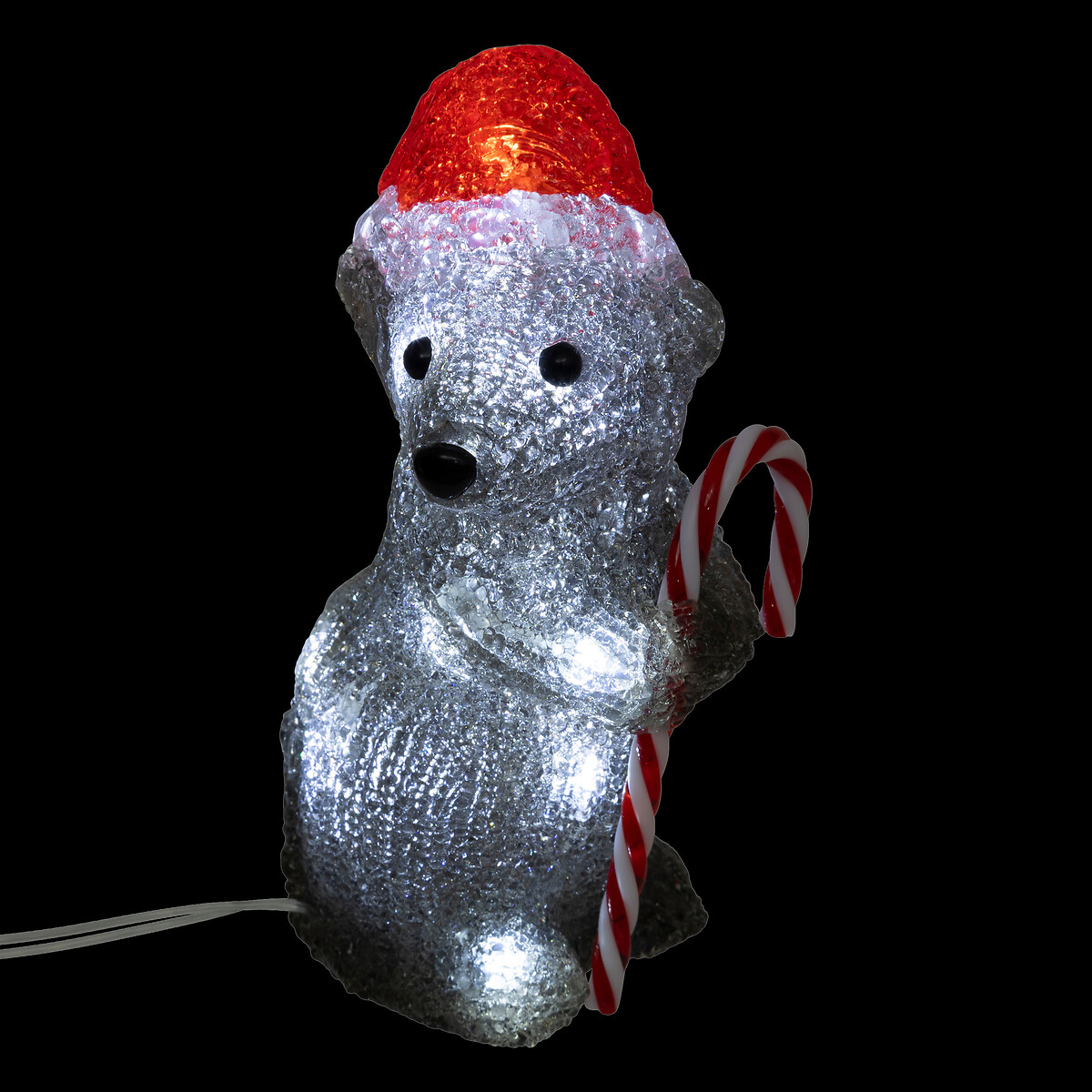 Figura de ratinho com gorro luminoso 17cm