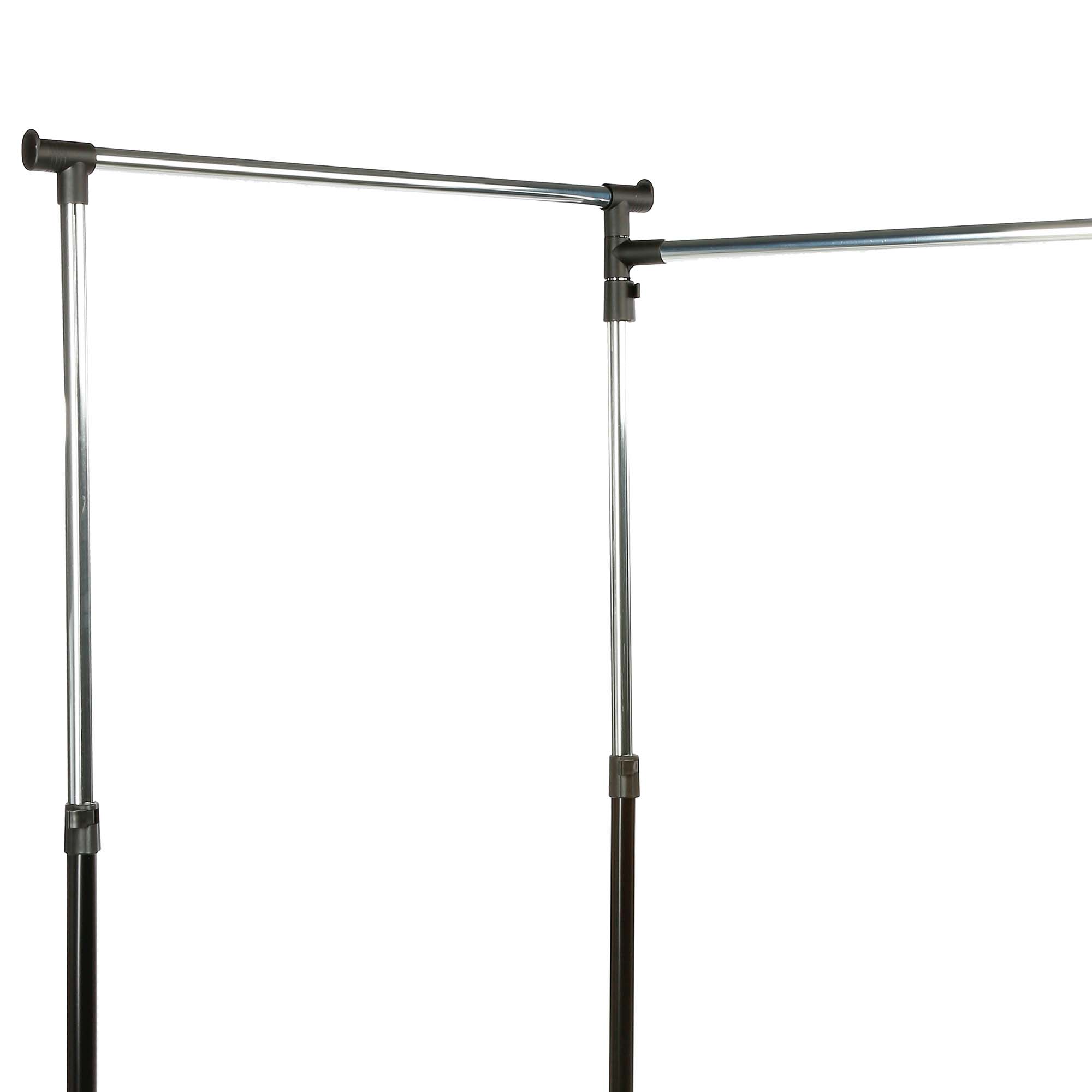 Suporte duplo de metal com 1 barra rotativa,  Suporte duplo de metal com 1 barra rotativa