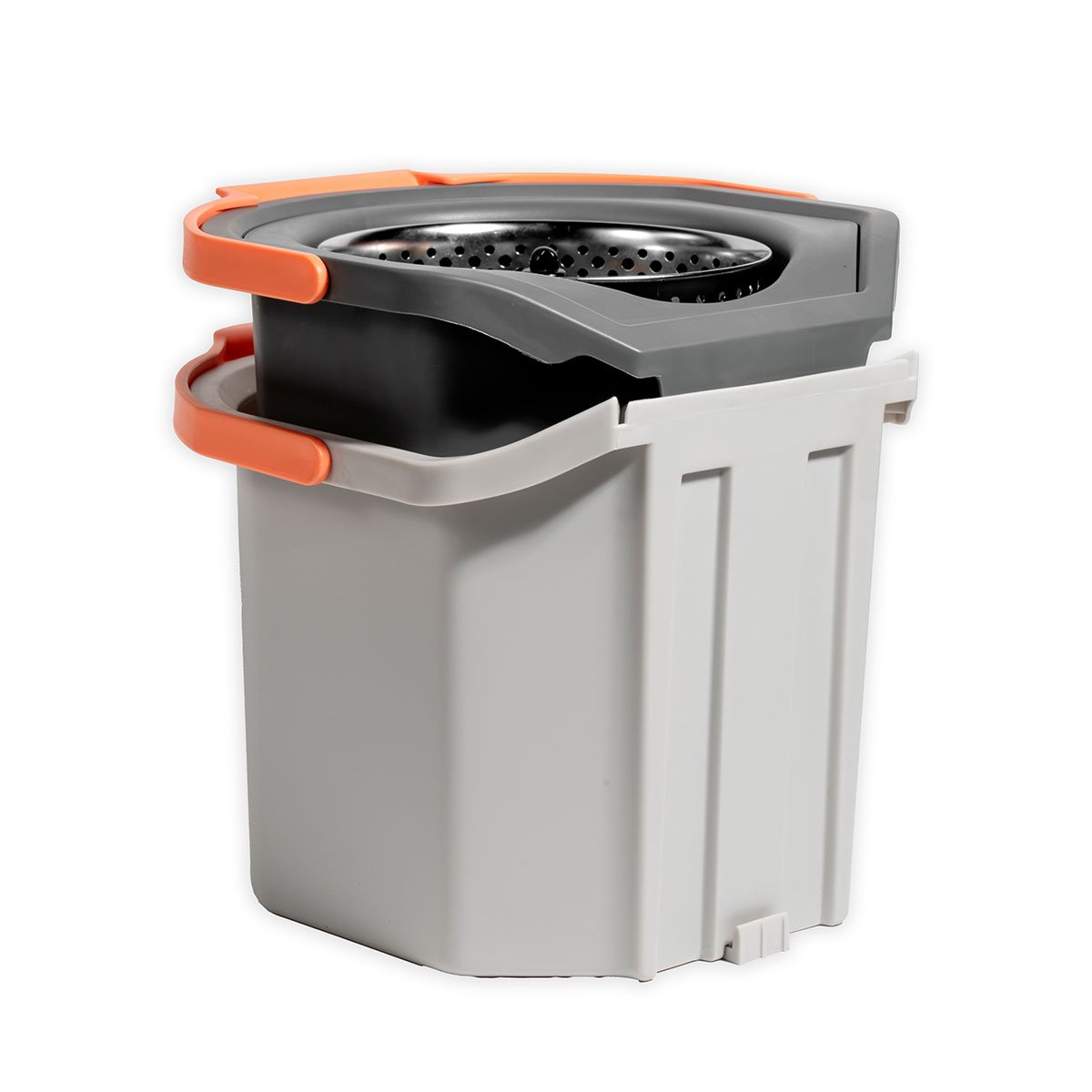 Sistema balde duplo com pedal e esfregona girat&oacute;ria 28l