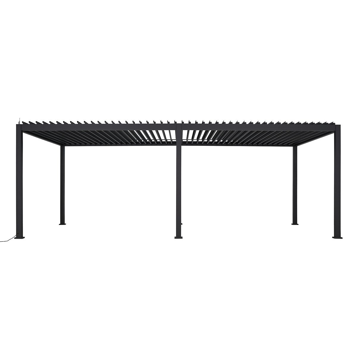 Pérgola ÉVORA cinza graphite em alumínio 3,6x6m