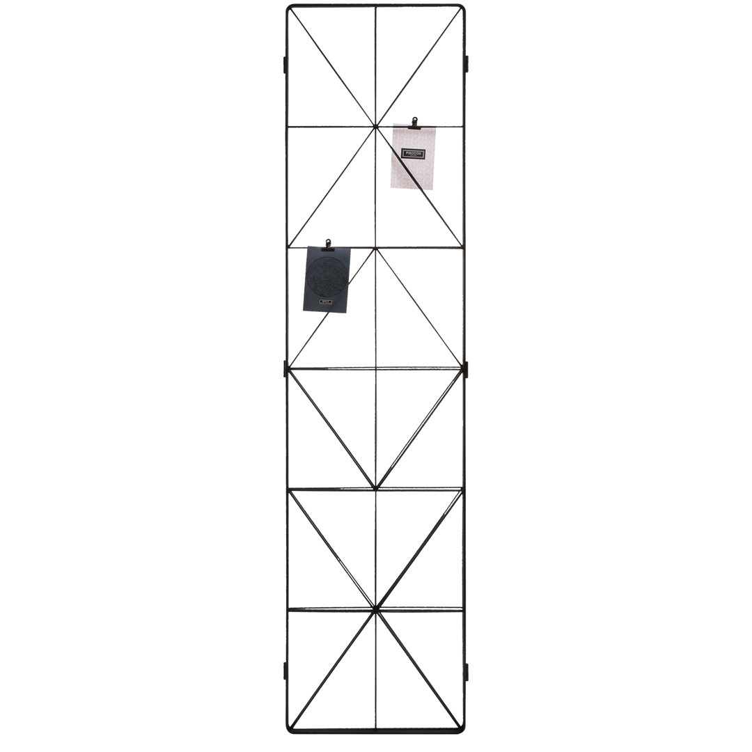 Biombo Preto Em Metal Para Fotos Preto