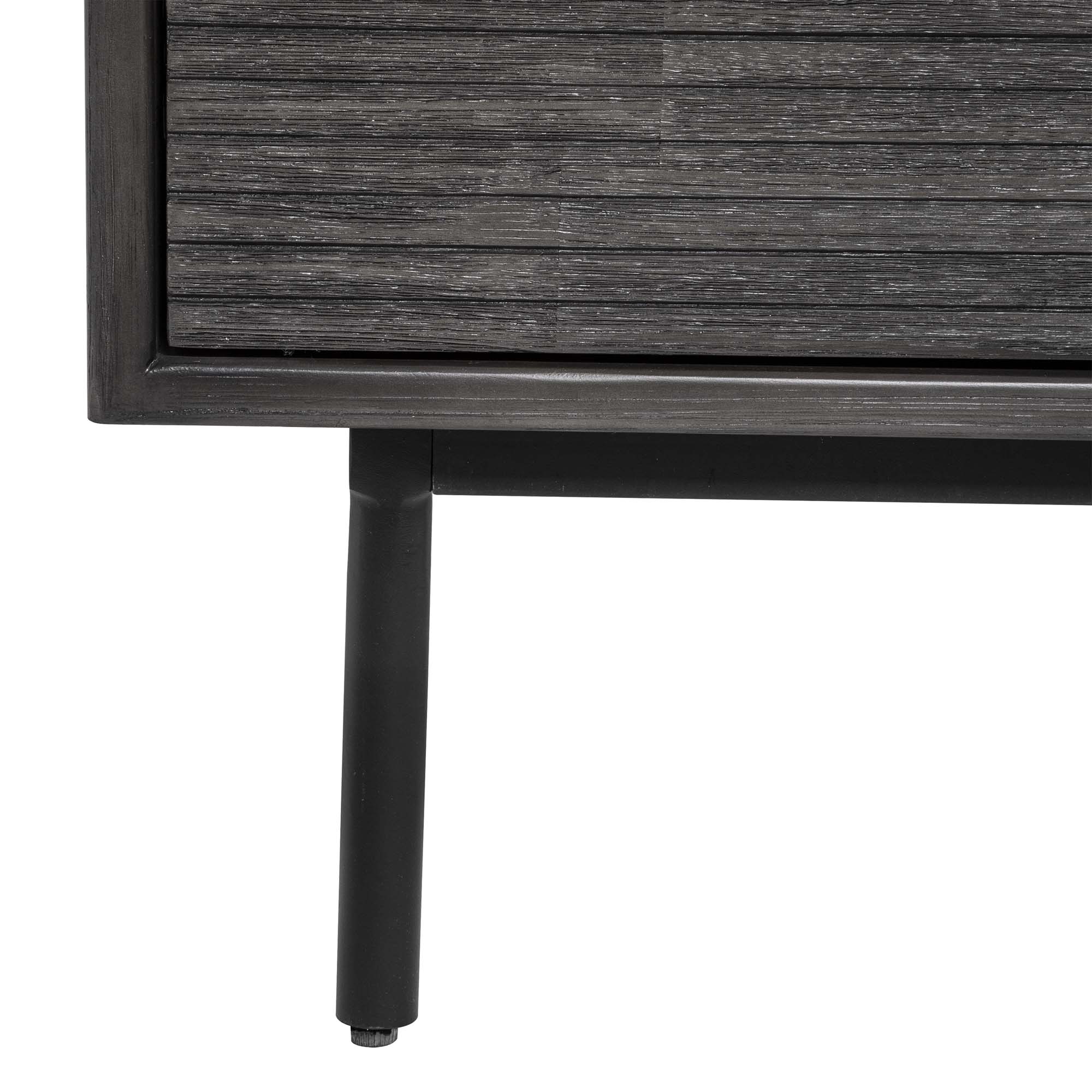 Aparador Cinza Escuro Cioco Com 2 Portas Ac&aacute;cia