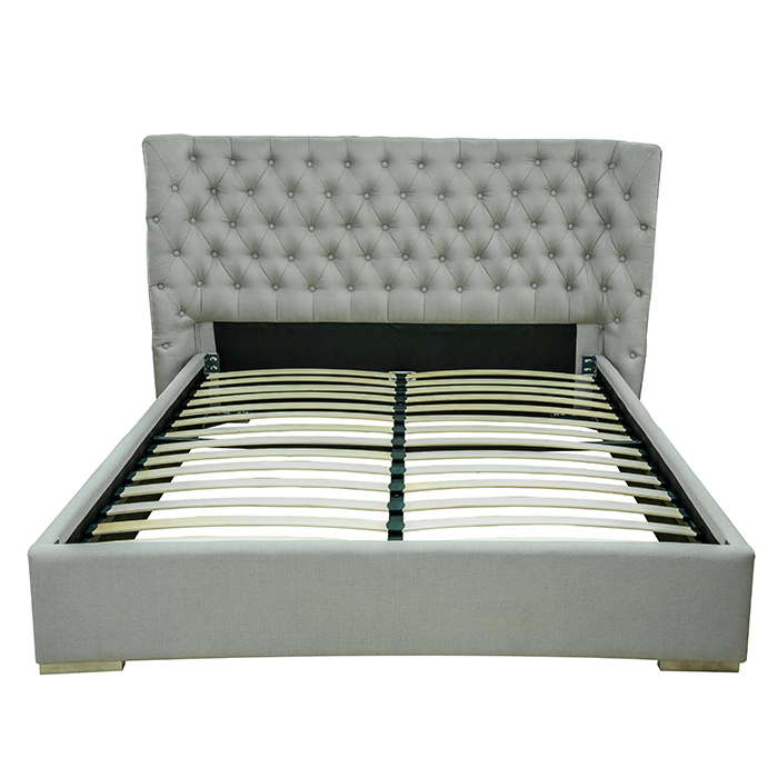 Cama Casal Com Cabeceira Capitonn&eacute;