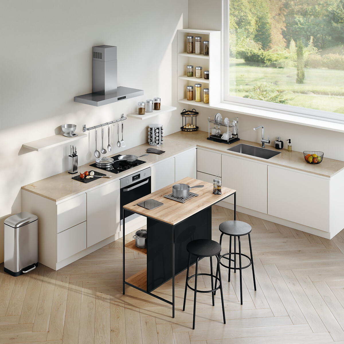 Estante De Canto Para Bancada Em Metal