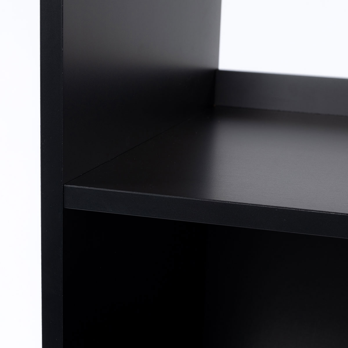 Estante TEDY preta em mdf e metal 170cm