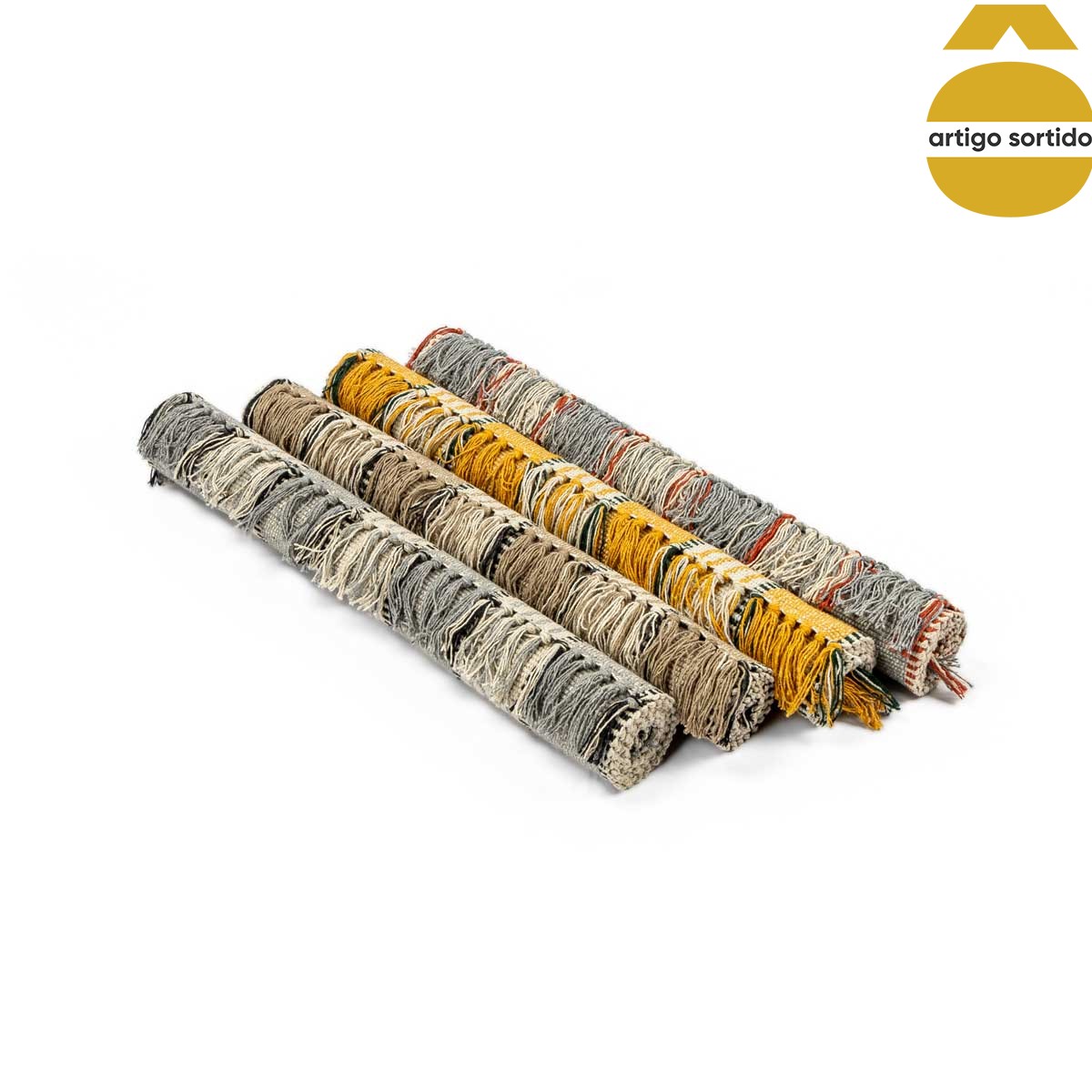 Passadeira FLOW 100% algod&atilde;o reciclado 60x200cm