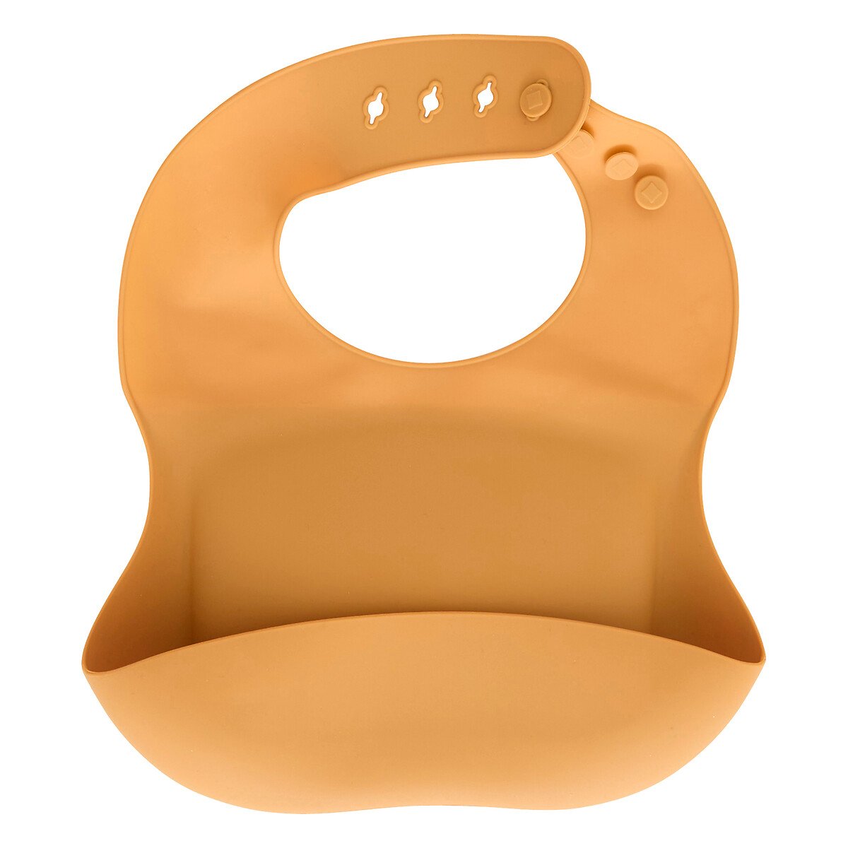 Conjunto babete e colher YUM ocre