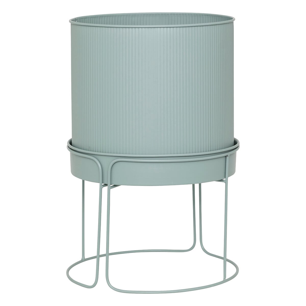 Floreira AZE em metal verde 44,3cm