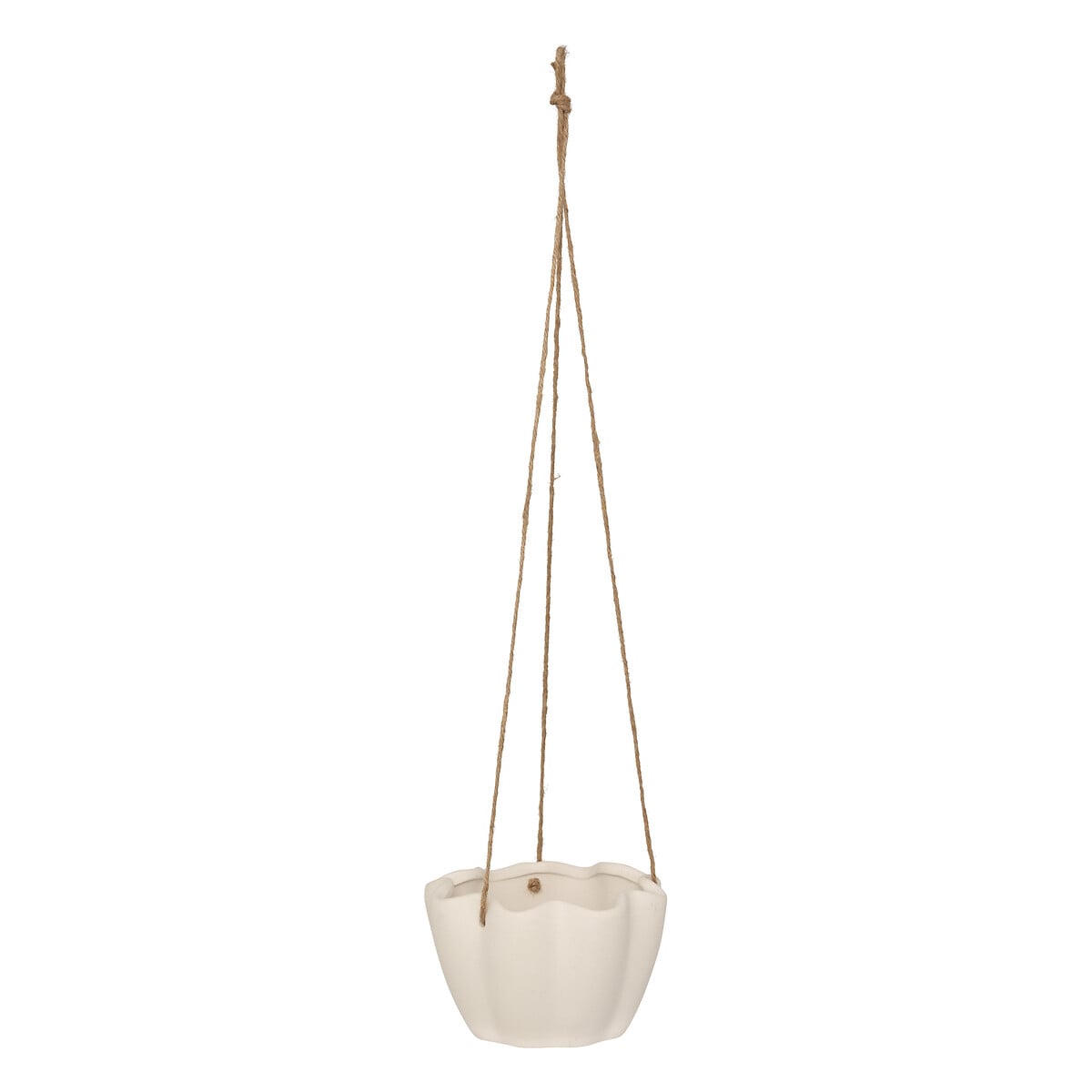 Vaso suspenso WILD ROMANCE branco em cer&acirc;mica