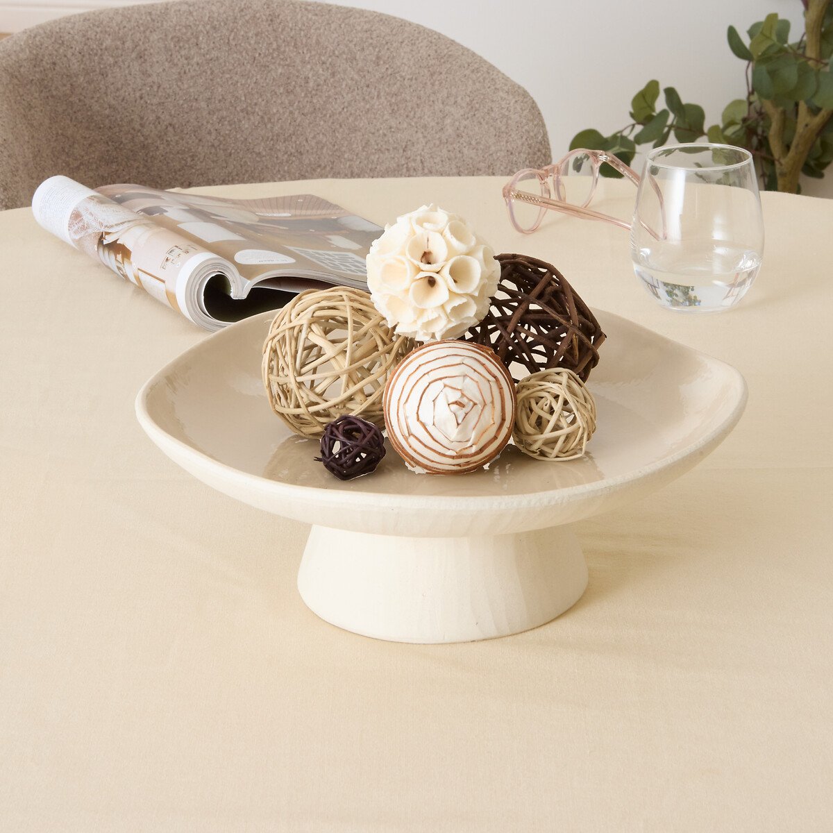 Centro mesa ARIA em cer&acirc;mica D28cm