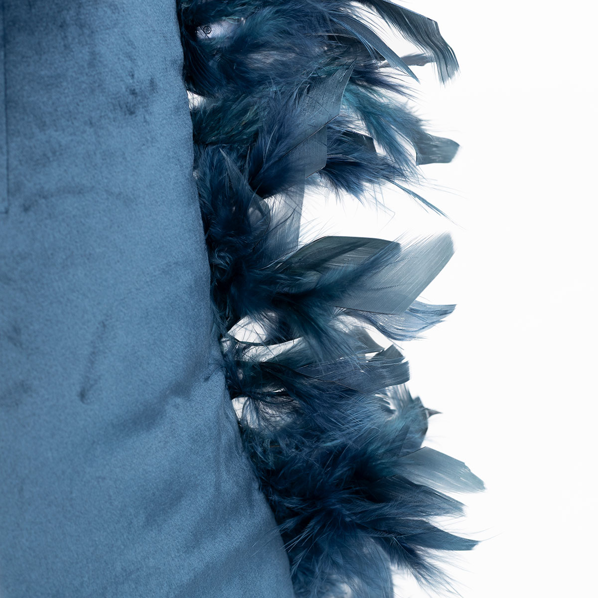 Almofada azul em veludo 40x40cm