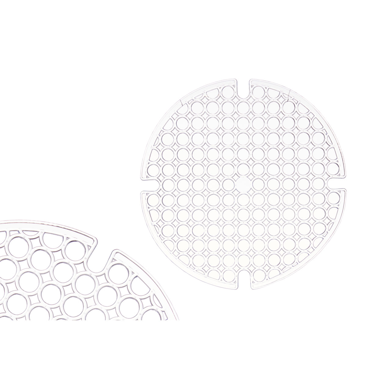 Tapete transparente redondo para banca 29cm