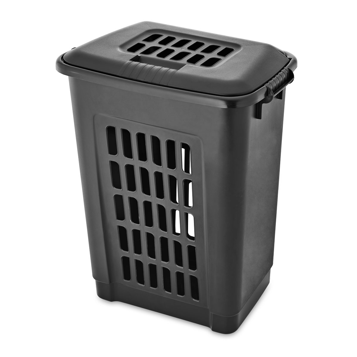 Cesto de roupa wc preto 57l