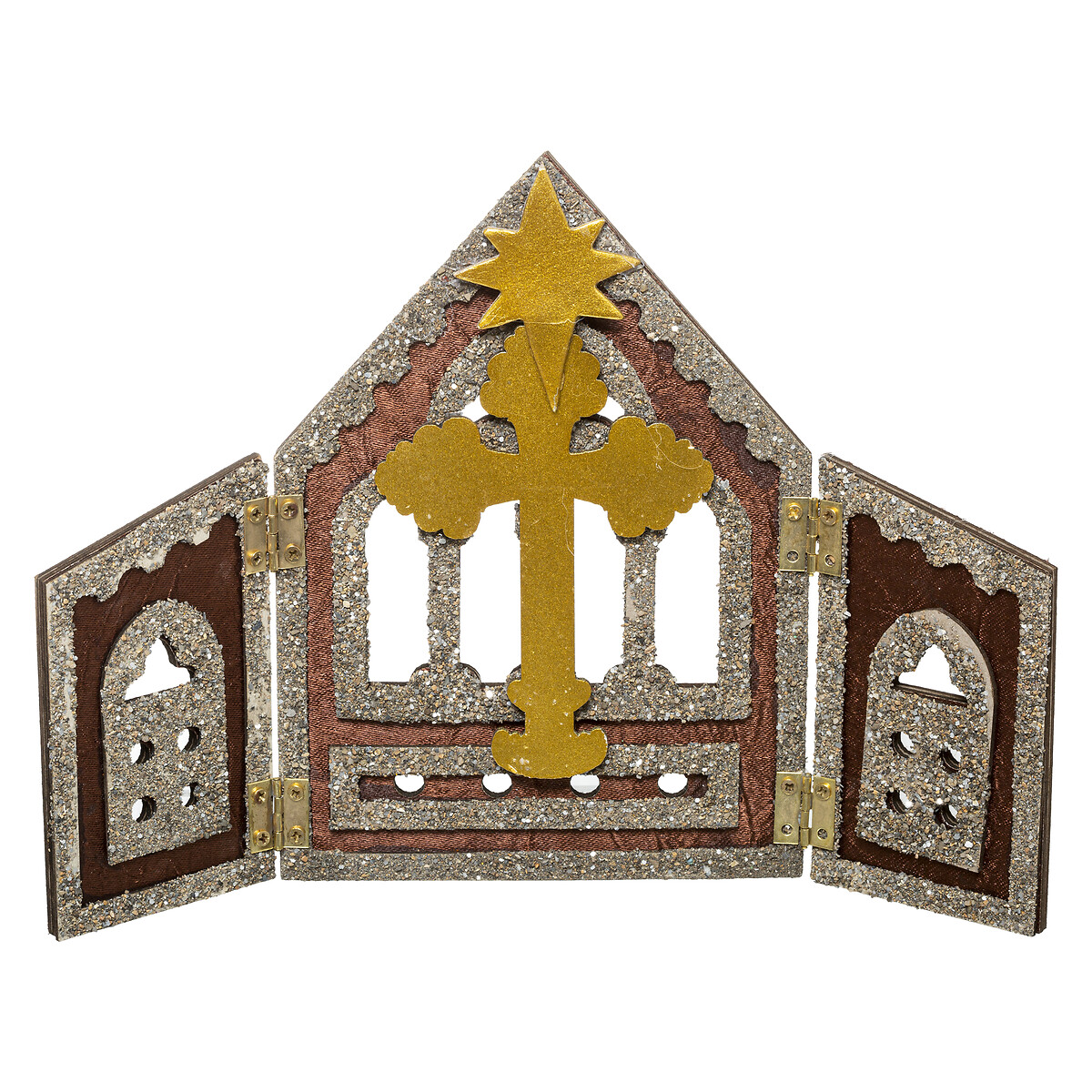 Pres&eacute;pio com 11 figuras e cen&aacute;rio