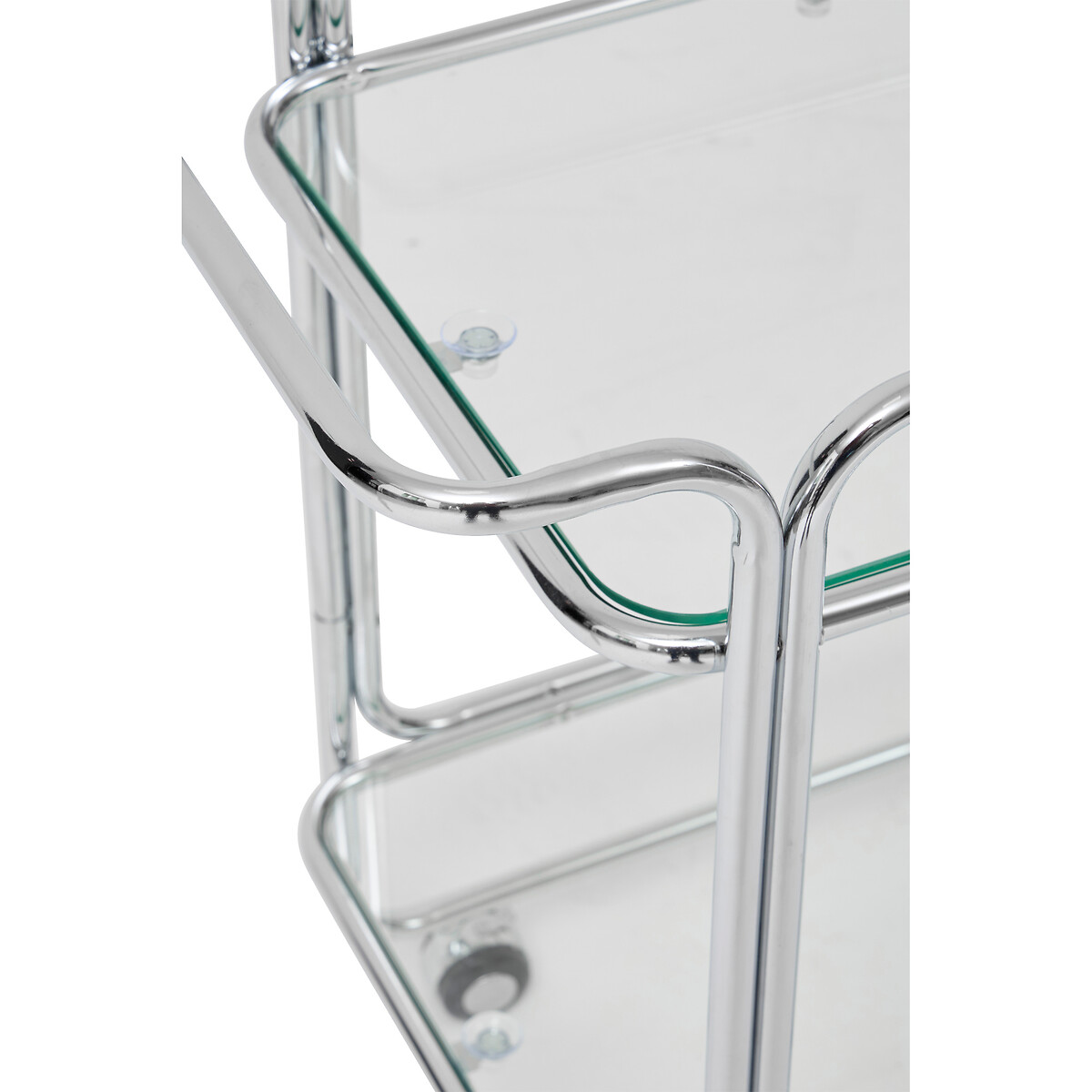 Carrinho de apoio HORNELL prateado em metal