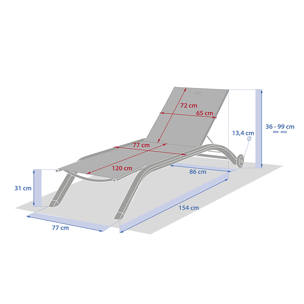 Espregui&ccedil;adeira JIMANI cor argila