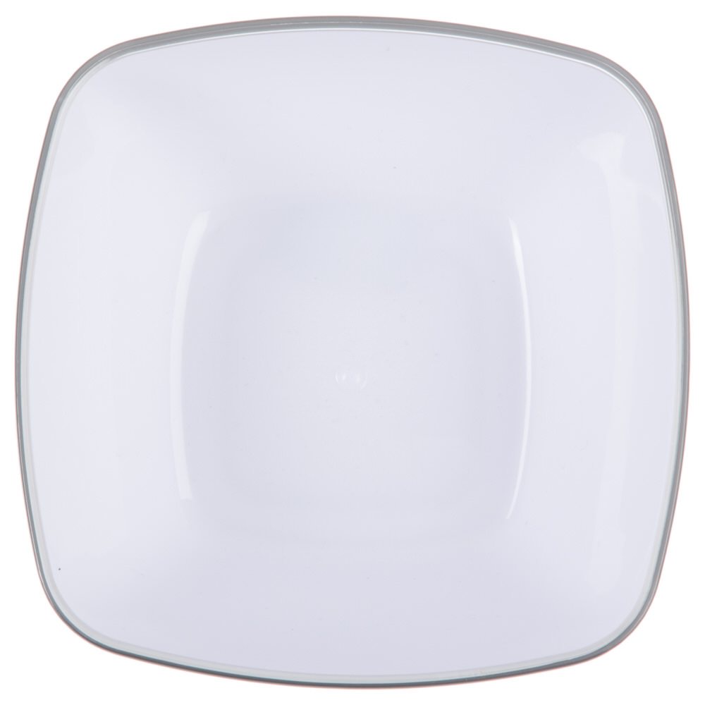 Ta&ccedil;a quadrada cinza 14cm