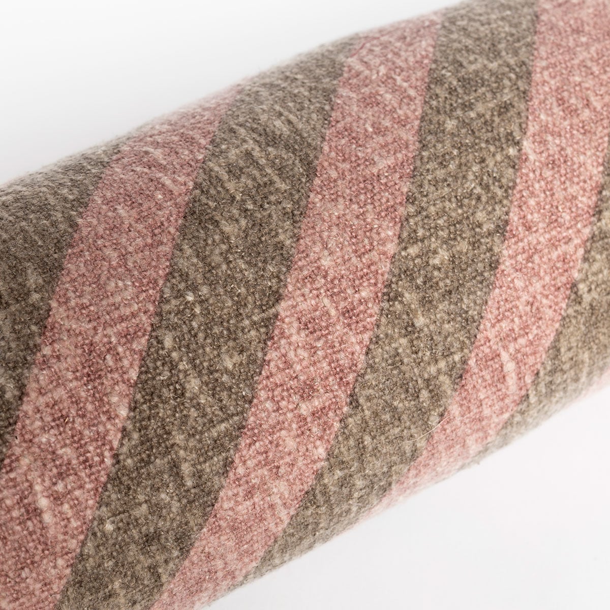 Almofada STRIPES rosa e castanho 15x50cm