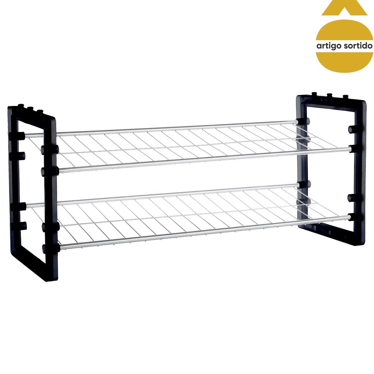 Sapateira em metal empilhável