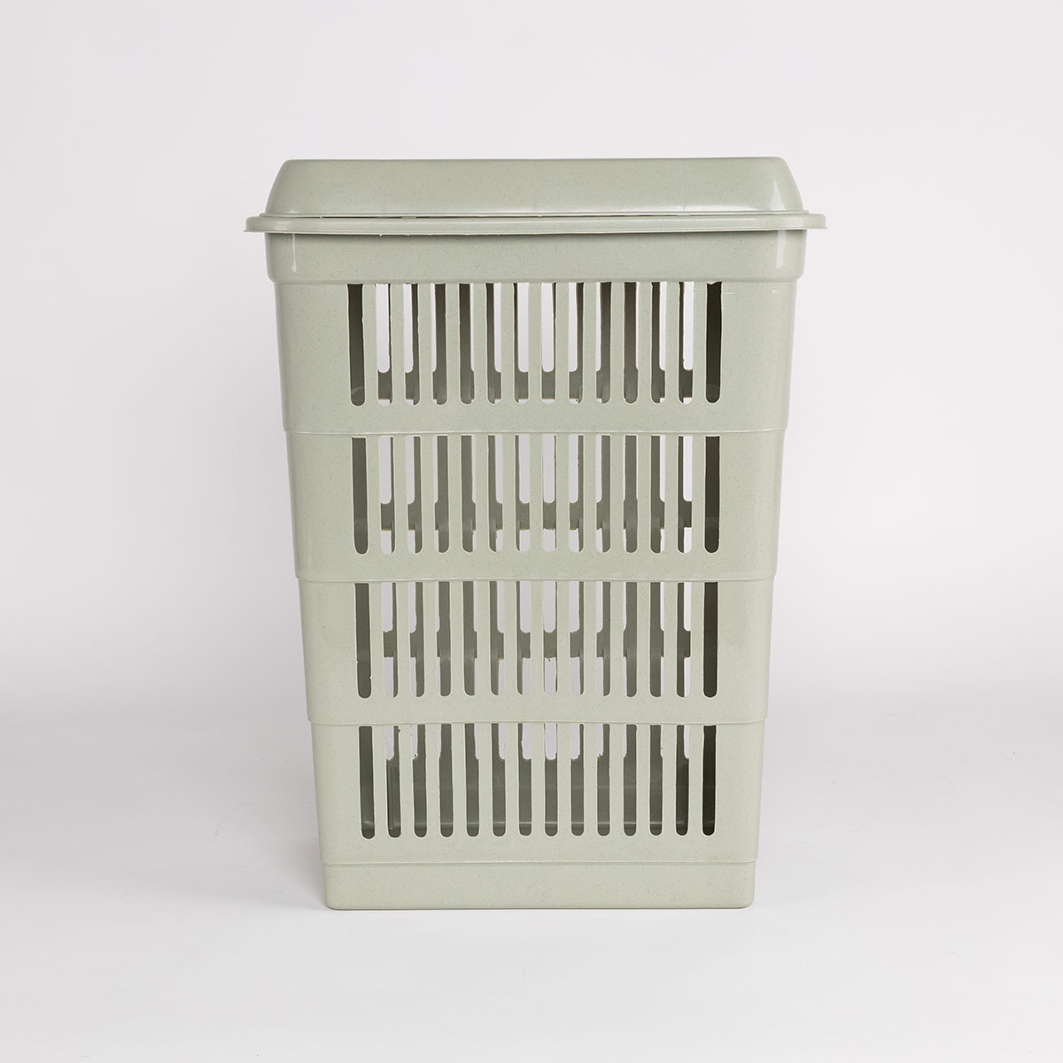 Cesto para roupa suja com tampa verde 40L