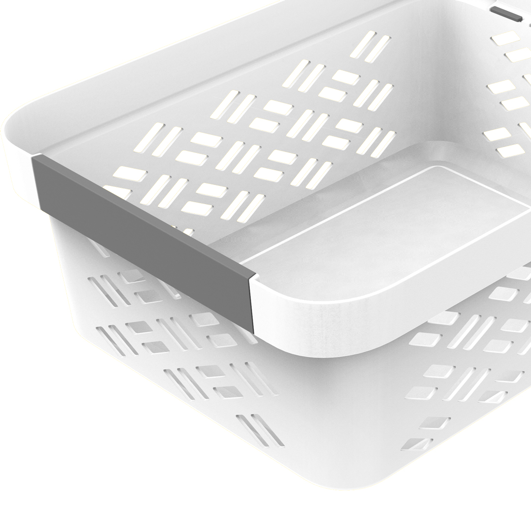 Cesto de arruma&ccedil;&atilde;o com pega pequeno