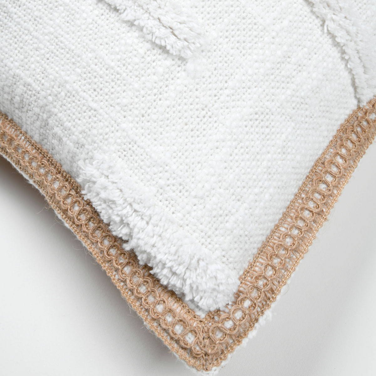 Almofada JOSEPHA cru em algod&atilde;o 40x60cm