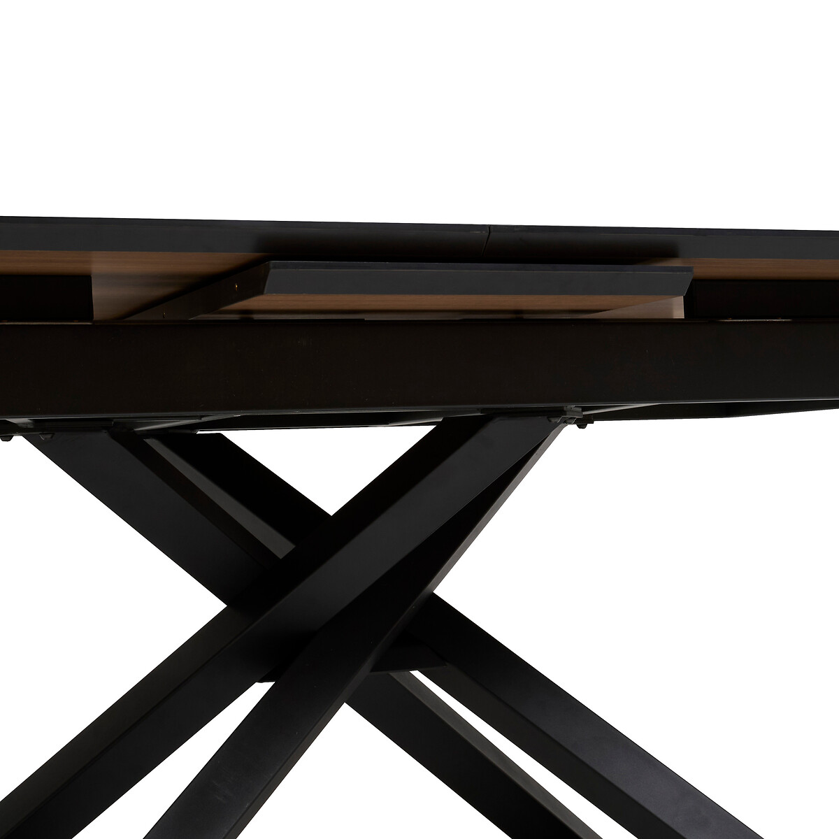 Mesa de jantar extens&iacute;vel SANDRI castanha