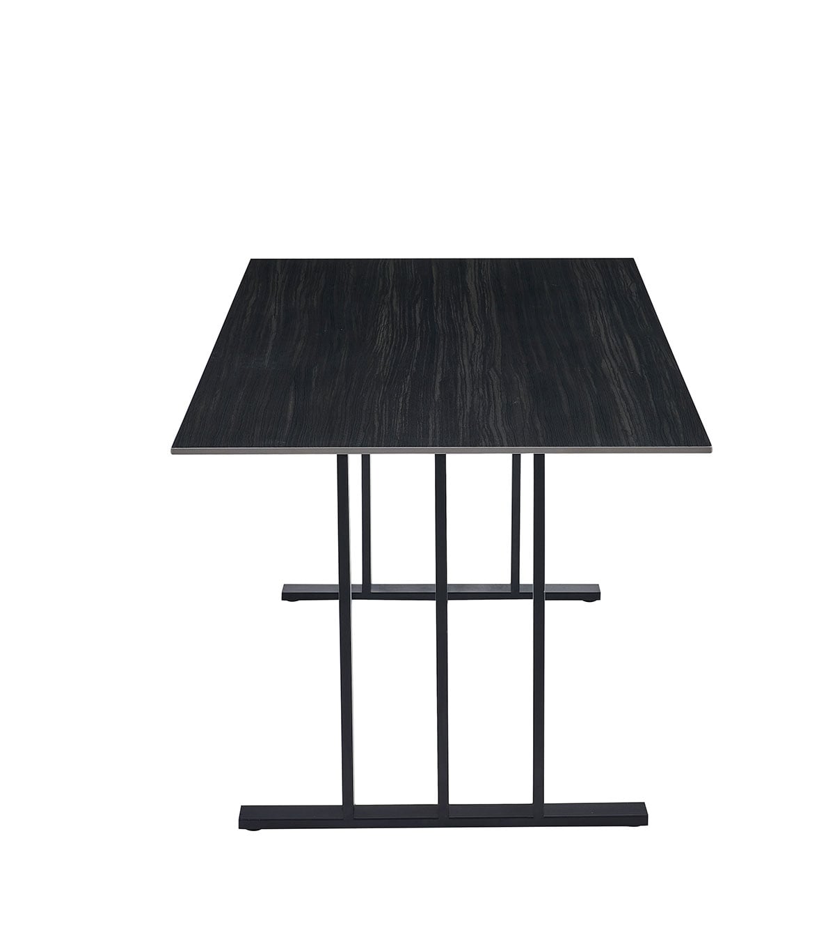 Mesa de jantar PISA preta com tampo de cer&acirc;mica