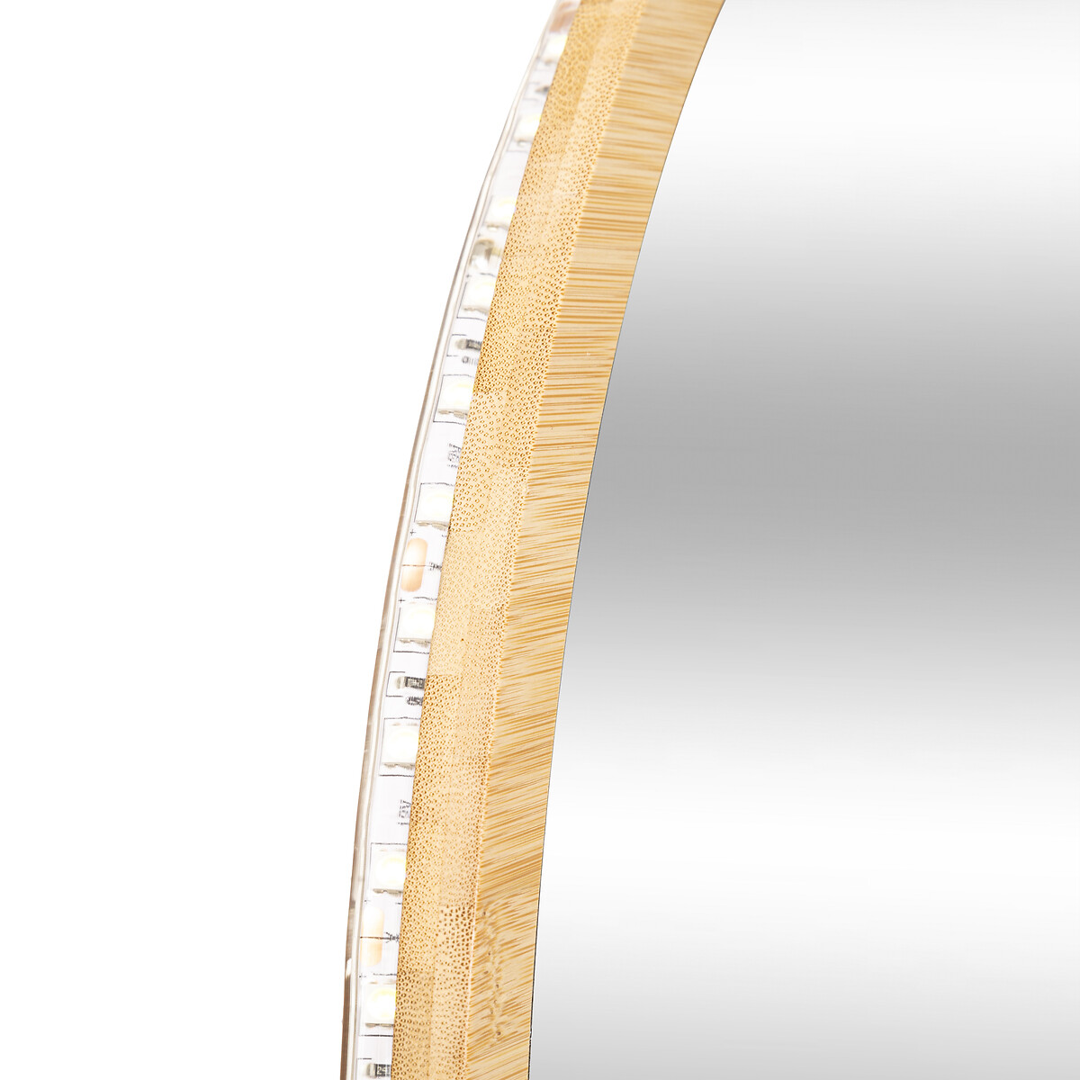 Espelho de parede para wc em bambu