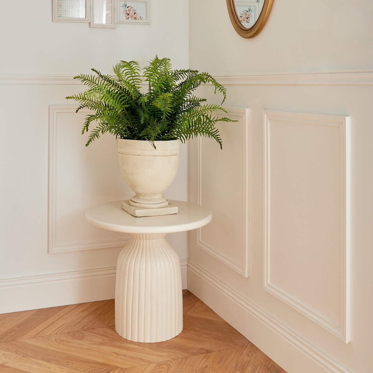 Mesa de apoio MUDAN marfim 55cm