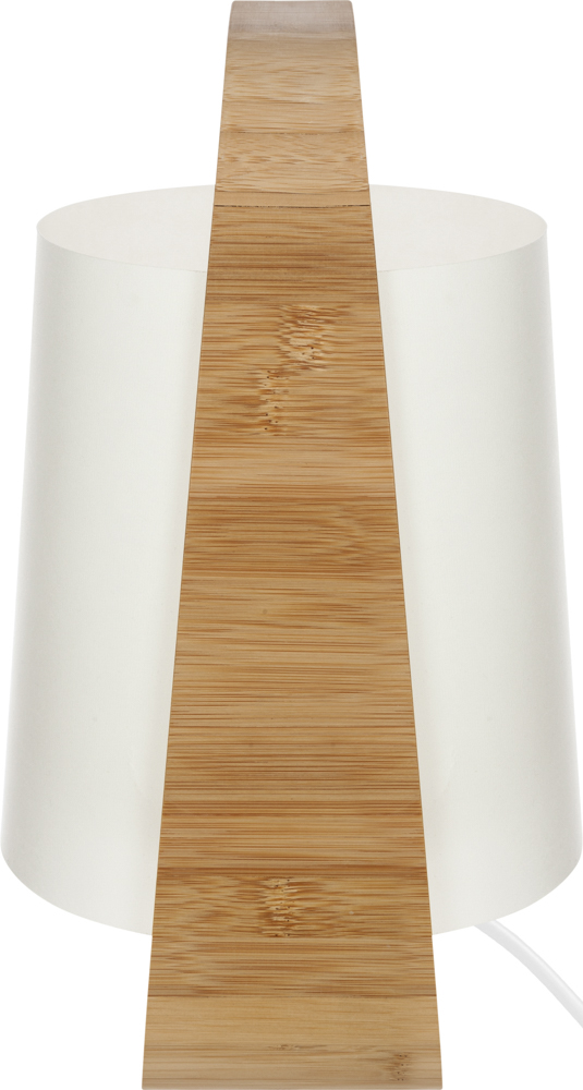 Candeeiro Mesa Bambu Branco