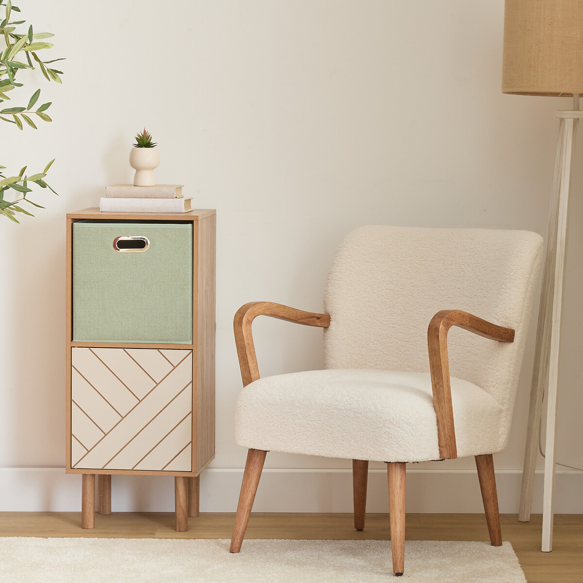 Caixa de arruma&ccedil;&atilde;o MIX N MODUL verde claro 31x31cm